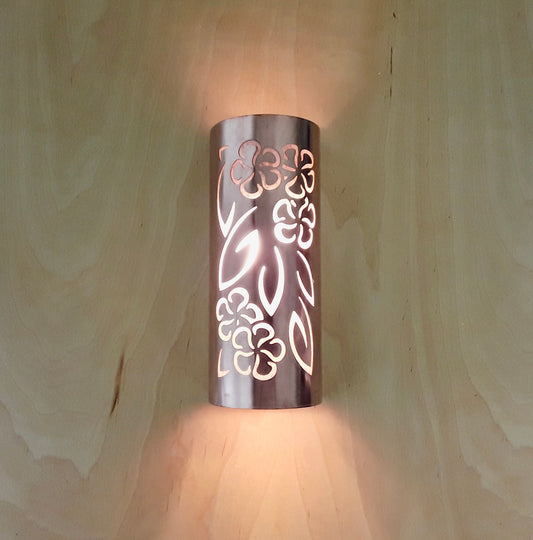 Plumeria Flower Copper Sconce Light- Small